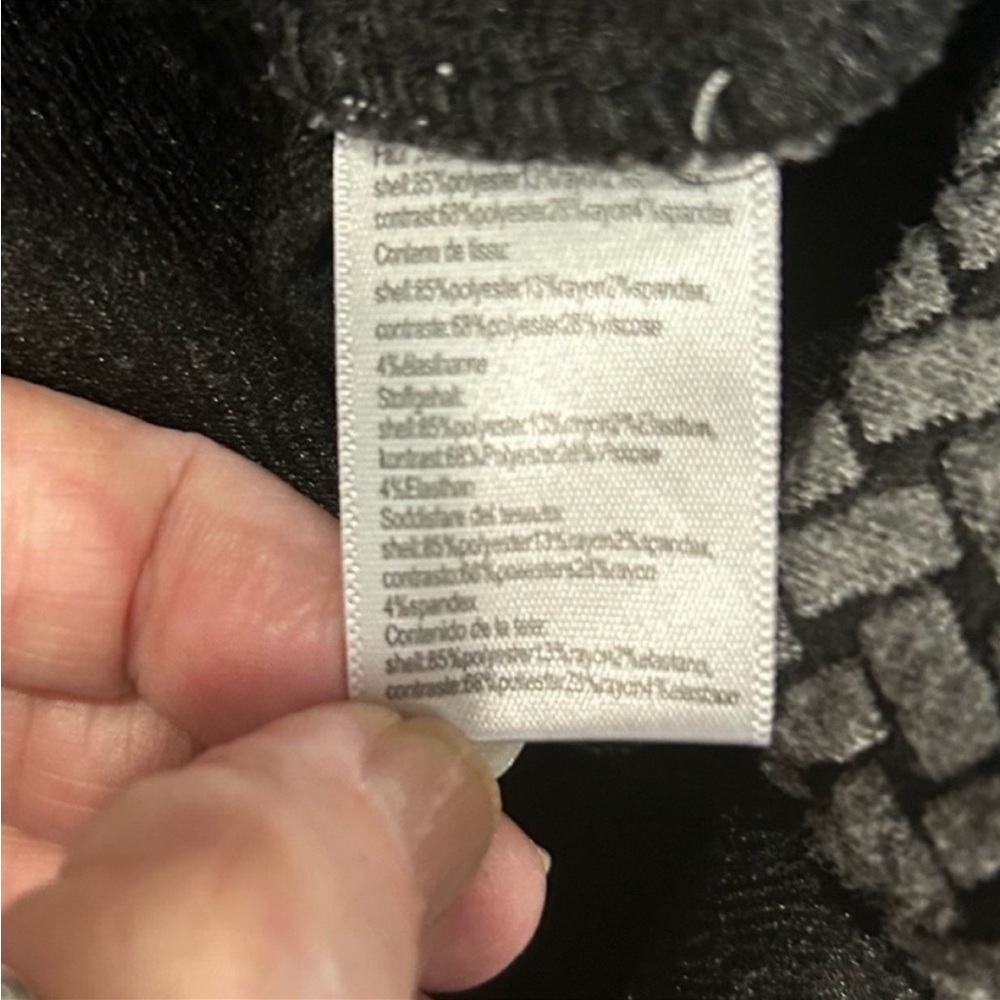 Anthropologie's Tabitha Black Gray Herringbone Te… - image 5